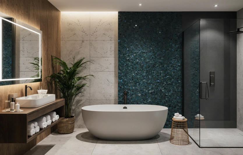Тренди в дизайні ванних кімнат на 2025 рік