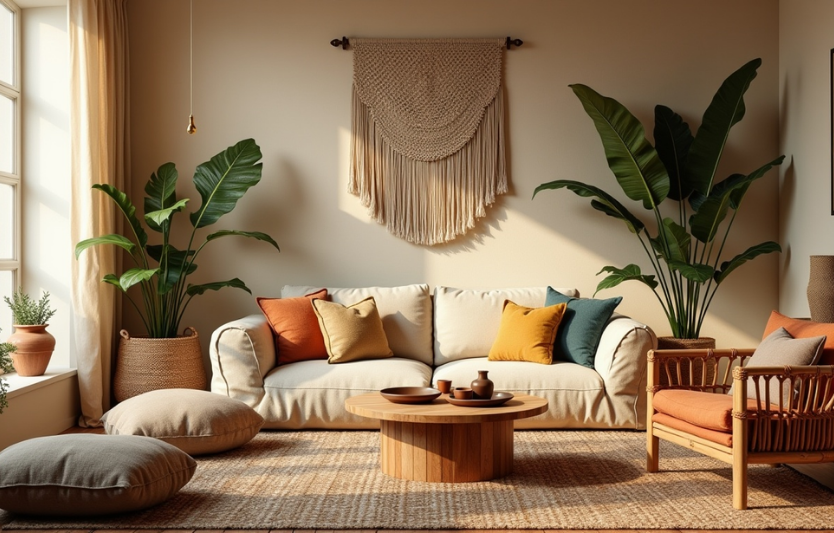Boho-стиль у вітальні як створити інтерʼєр з характером
