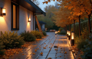 Освітлення двору восени: IP-рейтинг (IP65/IP67), колірна температура 2700–3000К та безпечний монтаж