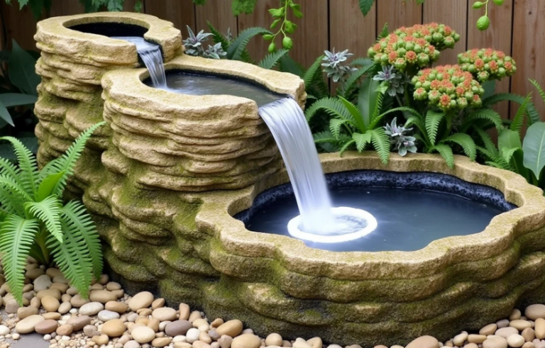 Простий домашній фонтан своїми руками: ідея для затишку в інтерʼєрі